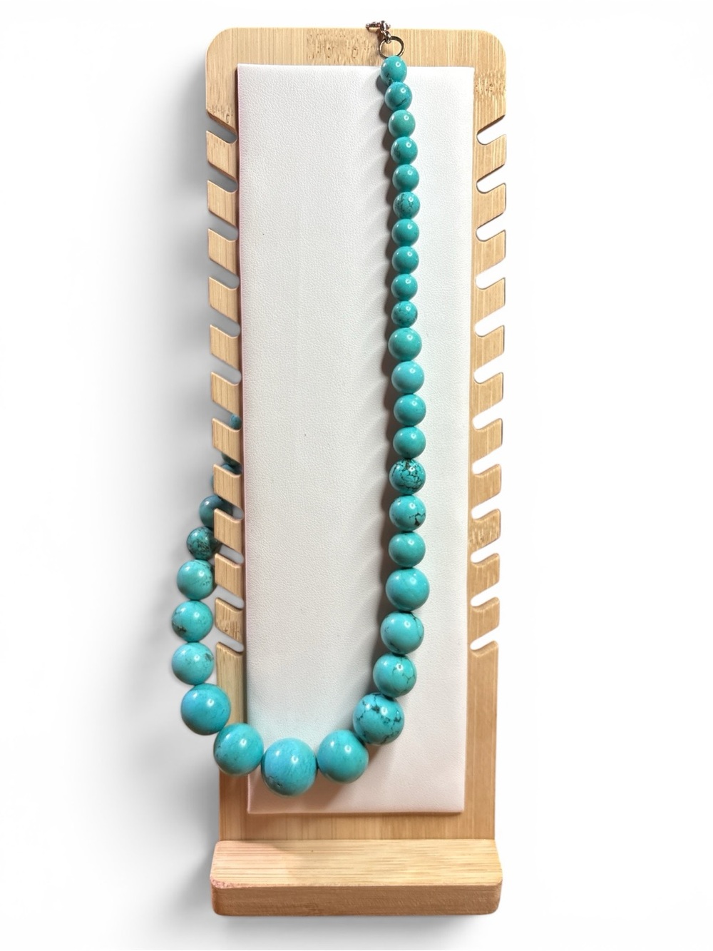 Women's Howlite Bead Statement Necklace